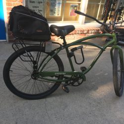 An image of a green bike